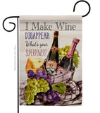 Wine Superpower - Wine Happy Hour & Drinks Vertical Impressions Decorative Flags HG117063 Made In USA