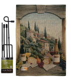 Wine Window - Wine Happy Hour & Drinks Vertical Impressions Decorative Flags HG117024 Made In USA