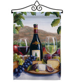 Red & White Wine - Wine Happy Hour & Drinks Vertical Impressions Decorative Flags HG117025 Made In USA