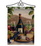 Red & White Wine - Wine Happy Hour & Drinks Vertical Impressions Decorative Flags HG117025 Made In USA