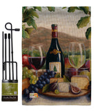 Red & White Wine - Wine Happy Hour & Drinks Vertical Impressions Decorative Flags HG117025 Made In USA