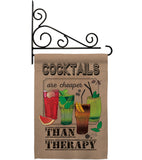 Cocktails are Cheaper - Wine Happy Hour & Drinks Vertical Impressions Decorative Flags HG117035 Made In USA