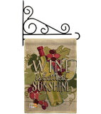 Wine is Sunshine - Wine Happy Hour & Drinks Vertical Impressions Decorative Flags HG117047 Made In USA