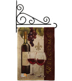 Welcome Wines - Wine Happy Hour & Drinks Vertical Impressions Decorative Flags HG117053 Made In USA