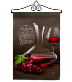 Wine Time - Wine Happy Hour & Drinks Vertical Impressions Decorative Flags HG117073 Made In USA