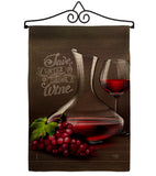 Wine Time - Wine Happy Hour & Drinks Vertical Impressions Decorative Flags HG117073 Made In USA