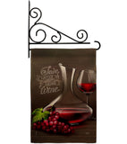 Wine Time - Wine Happy Hour & Drinks Vertical Impressions Decorative Flags HG117073 Made In USA