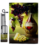 Vineyard - Wine Happy Hour & Drinks Vertical Impressions Decorative Flags HG192572 Made In USA