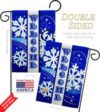 Welcome Winter - Winter Wonderland Winter Vertical Impressions Decorative Flags HG114074 Made In USA