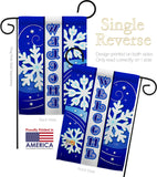 Welcome Winter - Winter Wonderland Winter Vertical Impressions Decorative Flags HG114074 Made In USA