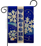 Welcome Winter - Winter Wonderland Winter Vertical Impressions Decorative Flags HG114074 Made In USA