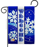 Welcome Winter - Winter Wonderland Winter Vertical Impressions Decorative Flags HG114074 Made In USA