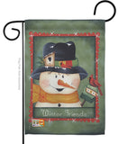 Winter Friends - Winter Wonderland Winter Vertical Impressions Decorative Flags HG114092 Made In USA