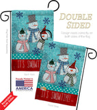 It's Snowtime - Winter Wonderland Winter Vertical Impressions Decorative Flags HG114110 Made In USA