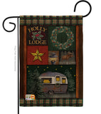 Holly Lodge - Winter Wonderland Winter Vertical Impressions Decorative Flags HG114143 Made In USA