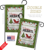 Classic Happy Holidays - Winter Wonderland Winter Vertical Impressions Decorative Flags HG114177 Made In USA