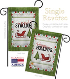 Classic Happy Holidays - Winter Wonderland Winter Vertical Impressions Decorative Flags HG114177 Made In USA