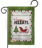 Classic Happy Holidays - Winter Wonderland Winter Vertical Impressions Decorative Flags HG114177 Made In USA