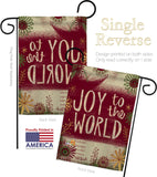 Joy to the World - Winter Wonderland Winter Vertical Impressions Decorative Flags HG114183 Made In USA