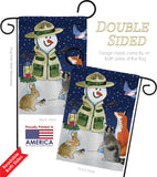 Lodge Snowmen - Winter Wonderland Winter Vertical Impressions Decorative Flags HG114206 Made In USA