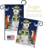 Lodge Snowmen - Winter Wonderland Winter Vertical Impressions Decorative Flags HG114206 Made In USA