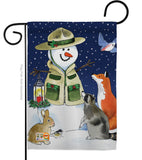 Lodge Snowmen - Winter Wonderland Winter Vertical Impressions Decorative Flags HG114206 Made In USA