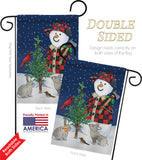 Lumberjack Snowmen - Winter Wonderland Winter Vertical Impressions Decorative Flags HG114211 Made In USA