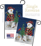 Lumberjack Snowmen - Winter Wonderland Winter Vertical Impressions Decorative Flags HG114211 Made In USA