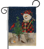 Lumberjack Snowmen - Winter Wonderland Winter Vertical Impressions Decorative Flags HG114211 Made In USA