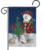 Lumberjack Snowmen - Winter Wonderland Winter Vertical Impressions Decorative Flags HG114211 Made In USA