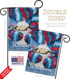 Mittens and Cocoa - Winter Wonderland Winter Vertical Impressions Decorative Flags HG114217 Made In USA