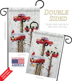 Retro Birdhouse - Winter Wonderland Winter Vertical Impressions Decorative Flags HG114218 Made In USA