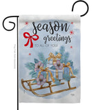 Season Greetings - Winter Wonderland Winter Vertical Impressions Decorative Flags HG114231 Made In USA