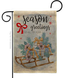 Season Greetings - Winter Wonderland Winter Vertical Impressions Decorative Flags HG114231 Made In USA