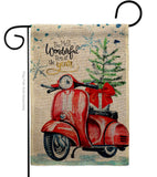 Winter Scooter - Winter Wonderland Winter Vertical Impressions Decorative Flags HG114252 Made In USA