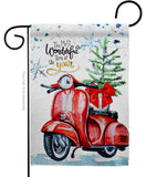 Winter Scooter - Winter Wonderland Winter Vertical Impressions Decorative Flags HG114252 Made In USA