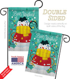 Best Wish Snowman - Winter Wonderland Winter Vertical Impressions Decorative Flags HG114255 Made In USA