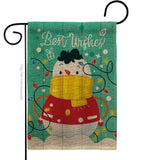 Best Wish Snowman - Winter Wonderland Winter Vertical Impressions Decorative Flags HG114255 Made In USA