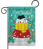 Best Wish Snowman - Winter Wonderland Winter Vertical Impressions Decorative Flags HG114255 Made In USA