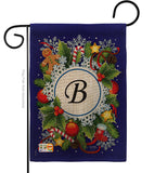 Winter B Initial - Winter Wonderland Winter Vertical Impressions Decorative Flags HG130080 Made In USA