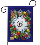 Winter B Initial - Winter Wonderland Winter Vertical Impressions Decorative Flags HG130080 Made In USA