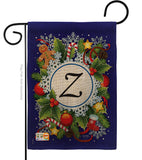 Winter Z Initial - Winter Wonderland Winter Vertical Impressions Decorative Flags HG130104 Made In USA