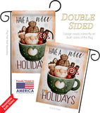Hot Coco Gnome - Winter Wonderland Winter Vertical Impressions Decorative Flags HG130304 Made In USA