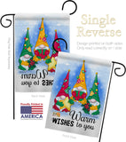 Warm Wishes - Winter Wonderland Winter Vertical Impressions Decorative Flags HG137305 Made In USA