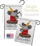 Cozy Winter - Winter Wonderland Winter Vertical Impressions Decorative Flags HG137373 Made In USA