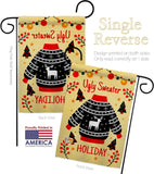 Ugly Sweater - Winter Wonderland Winter Vertical Impressions Decorative Flags HG137631 Made In USA