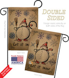 Winter Let it Snow - Winter Wonderland Winter Vertical Impressions Decorative Flags HG191082 Made In USA