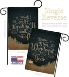 Winter is Most Wonderful Time - Winter Wonderland Winter Vertical Impressions Decorative Flags HG191086 Made In USA