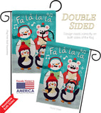 Fa La La La Fun - Winter Wonderland Winter Vertical Impressions Decorative Flags HG192289 Made In USA