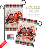 Winter Love Birds - Winter Wonderland Winter Vertical Impressions Decorative Flags HG192291 Made In USA